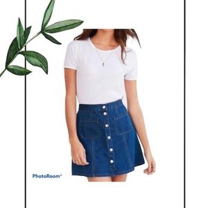Urban Outfitters BDG Denim Button Mini Skirt